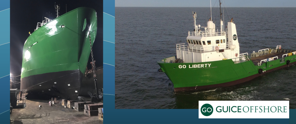 Guice Offshore Mini-Supply Vessel GO Liberty Back On the Job With A Tune-Up, Fresh “GO Green” Team Colors 