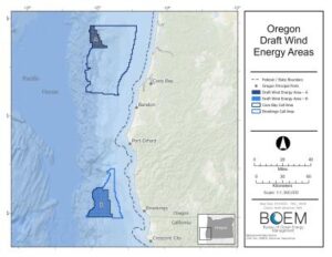 Oregon Offshore Wind Draft Areas
