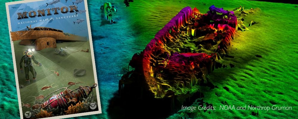 NOAA, Northrop Grumman Release New High-Definition Sonar Images of USS Monitor Shipwreck (1) NOAA, Northrop Grumman Release New High-Definition Sonar Images of USS Monitor Shipwreck